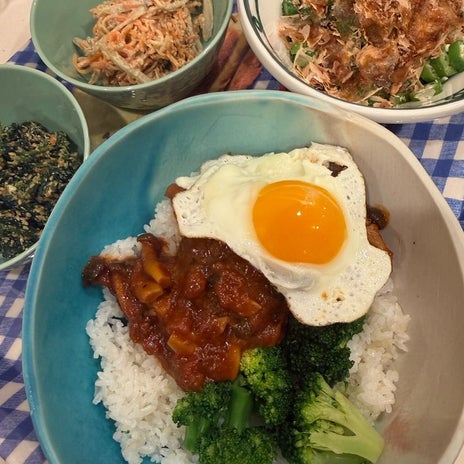 小川菜摘 ロコモコ丼のお献立の画像