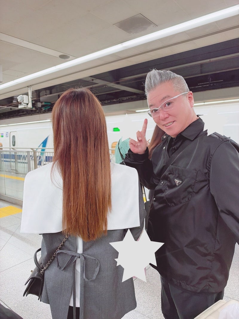 渡辺美奈代 夫と大阪へ出発前の画像