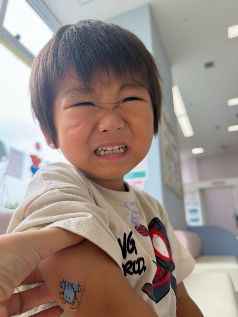 お迎えで熱中症になり38度の熱の画像