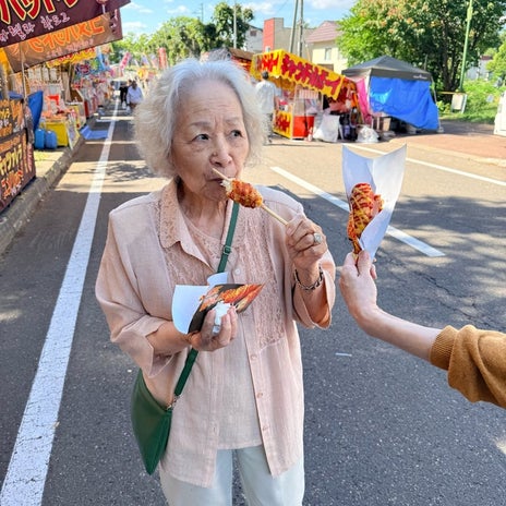 何度もありがとうと言われたお祭りの画像