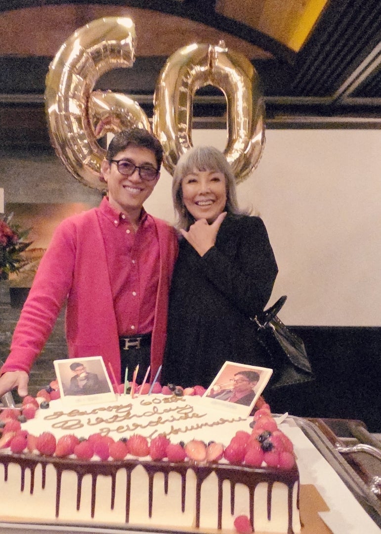 池畑慎之介 還暦祝で乾杯の音頭の画像