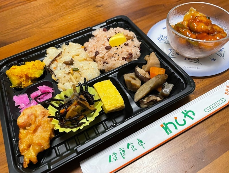 おやつを食べ息子と話した楽しい夜の画像