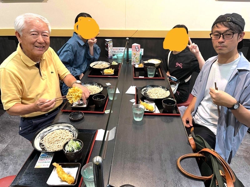 桃の母 長女夫婦らと楽しい食事