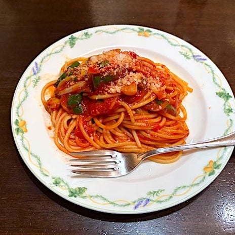 小腹塞ぎに食べたナポリタンの画像