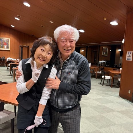 桃の母 ゴルフ前日に温泉と夕食の画像