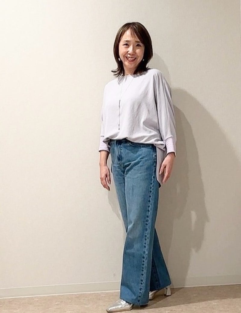 脚がすっきりと見えるユニクロ品