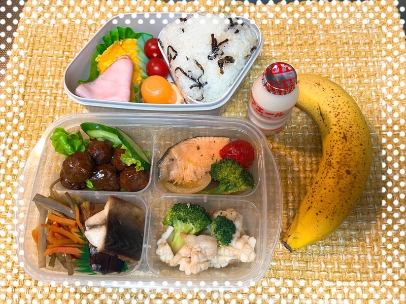 箸を忘れたお弁当での長男の成長の画像