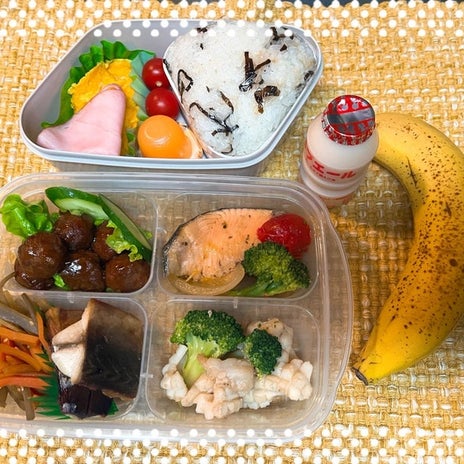 箸を忘れたお弁当での長男の成長の画像