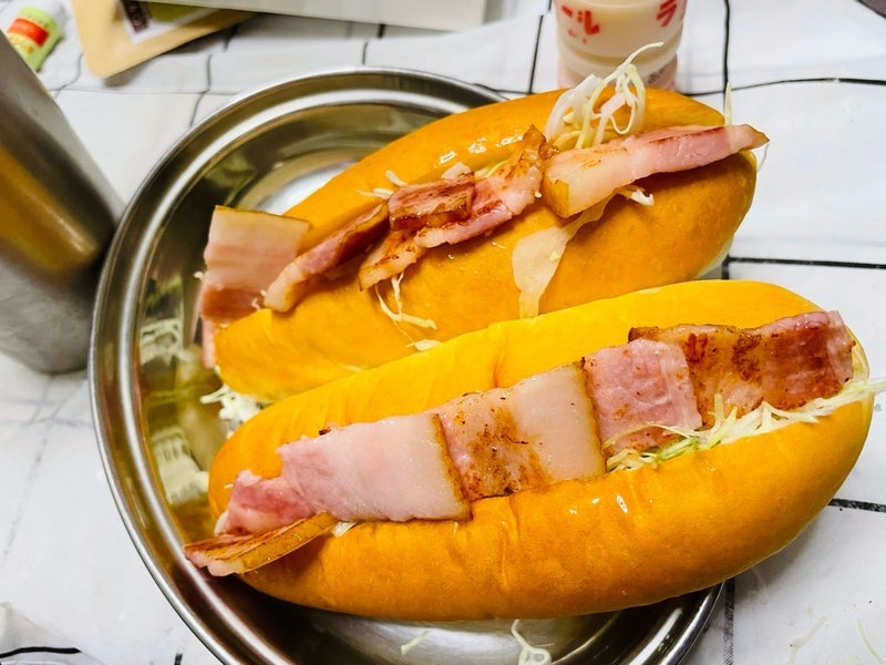 安いパンで作るおうちモーニングの画像
