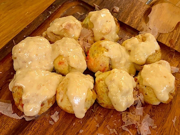 食べ応えある大きなタコのたこ焼の画像