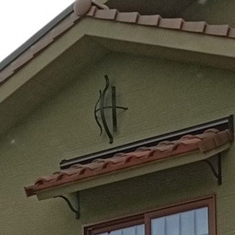 夫の希望だったモスグリーンの外壁の画像