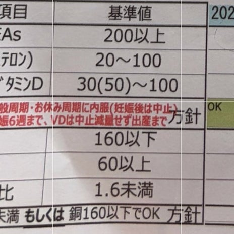 高すぎたDHEAの数値を医師に確認の画像