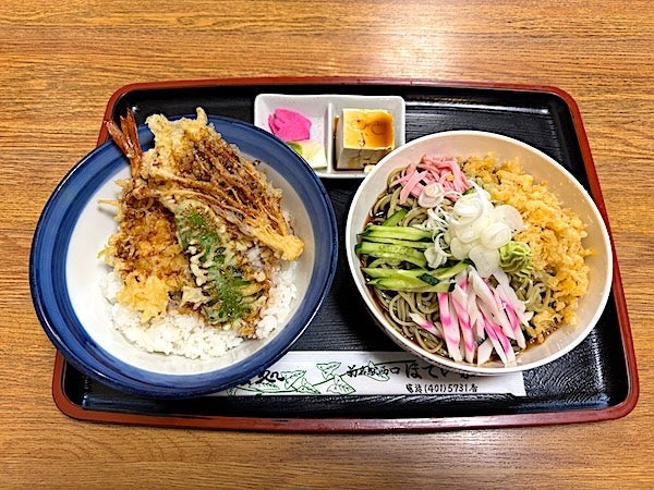 大満足だった蕎麦屋のミニ天丼の画像