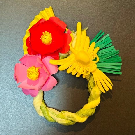 だいた 夫が手作りした正月飾りの画像