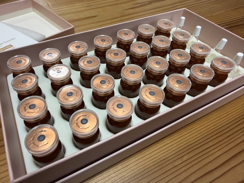 7日間でツヤ感が増したアンプルの画像