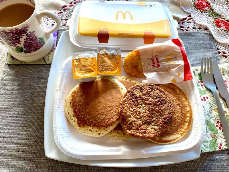 絶望したソーセージ無しの朝マックの画像