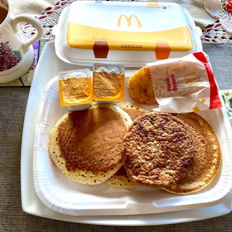 絶望したソーセージ無しの朝マックの画像