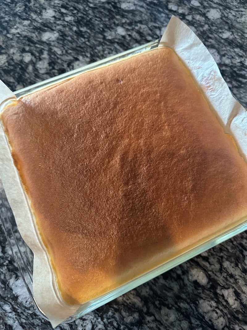 朝から作ってみた台湾カステラ