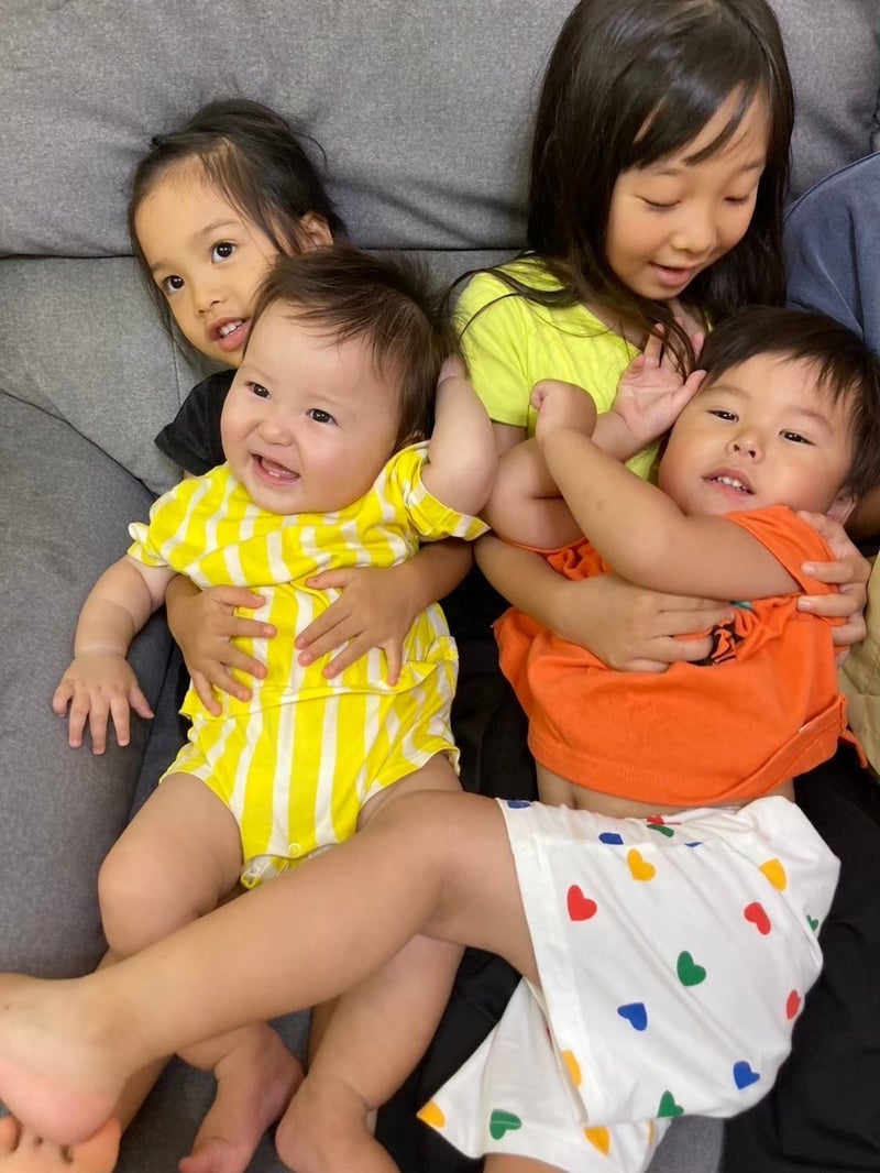 美優 親友の子と2年前からの成長の画像