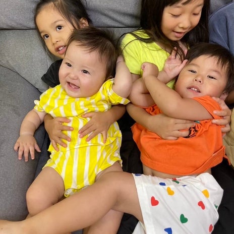 美優 親友の子と2年前からの成長の画像