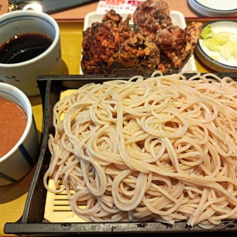 蕎麦と唐揚げで0.2kg増えた体重の画像