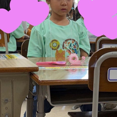 小原正子 参観日での長女の落ち着きの画像