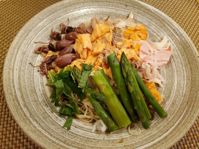 妻が不在の日の豪華な独りご飯の画像