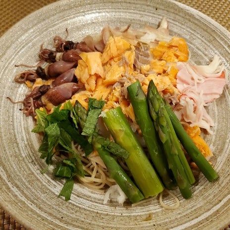 妻が不在の日の豪華な独りご飯の画像