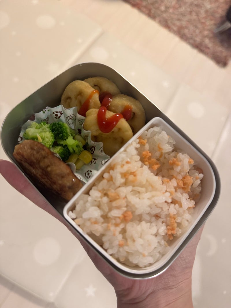 寝坊した日に作った子供のお弁当