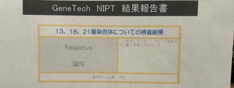 夫と聞き安心した出生前診断の画像