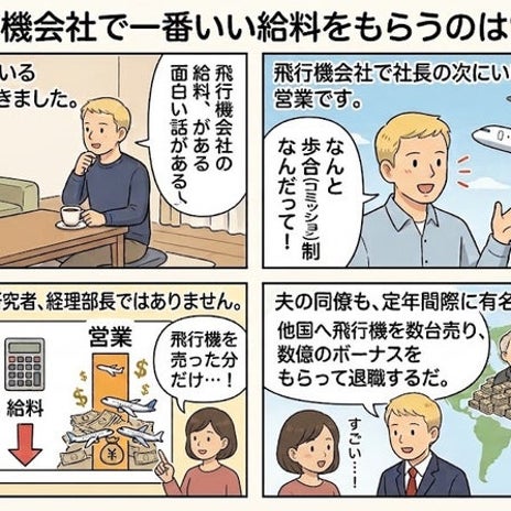 夫の同僚の数億円のボーナスの画像