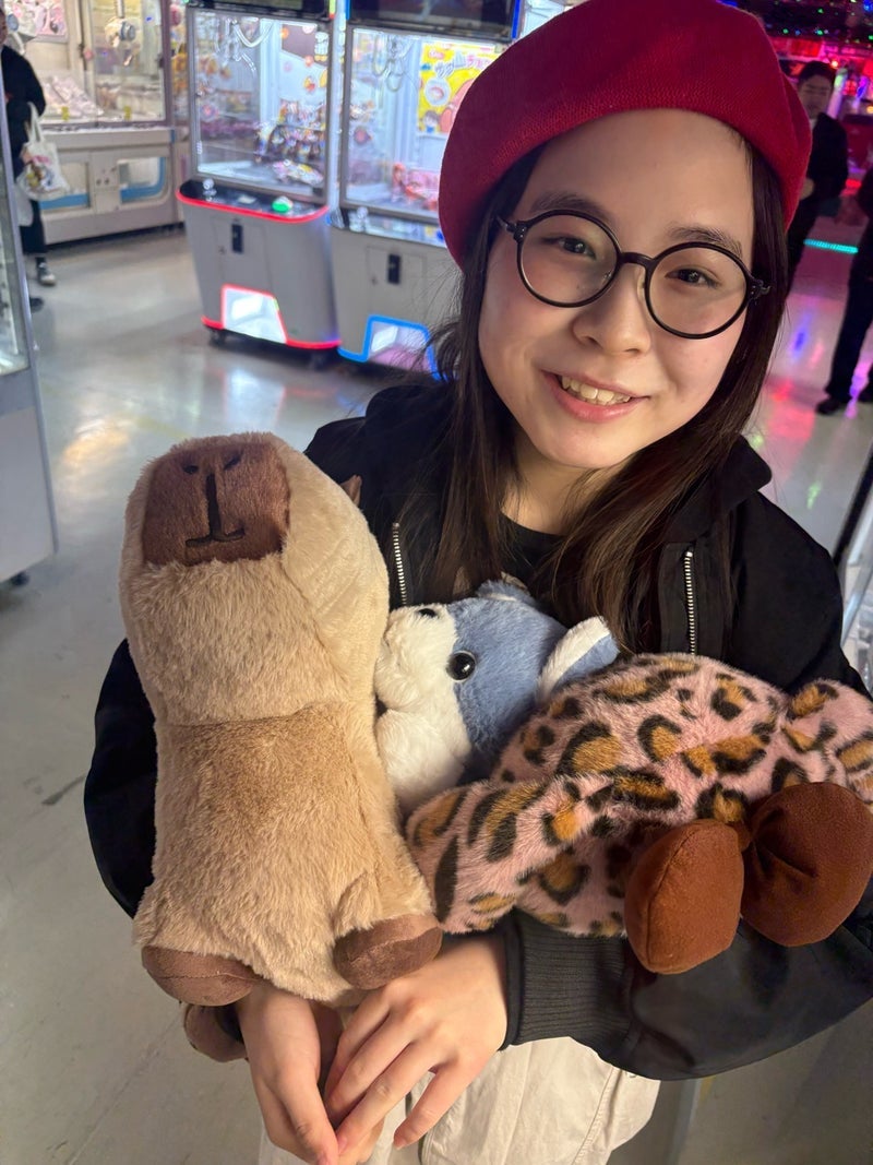 まさかの3回で取れた大きなアヒルの画像