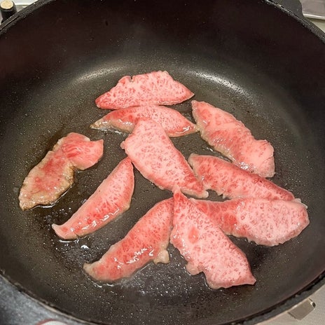 モモコ夫 頂き物のお肉ですき焼きの画像
