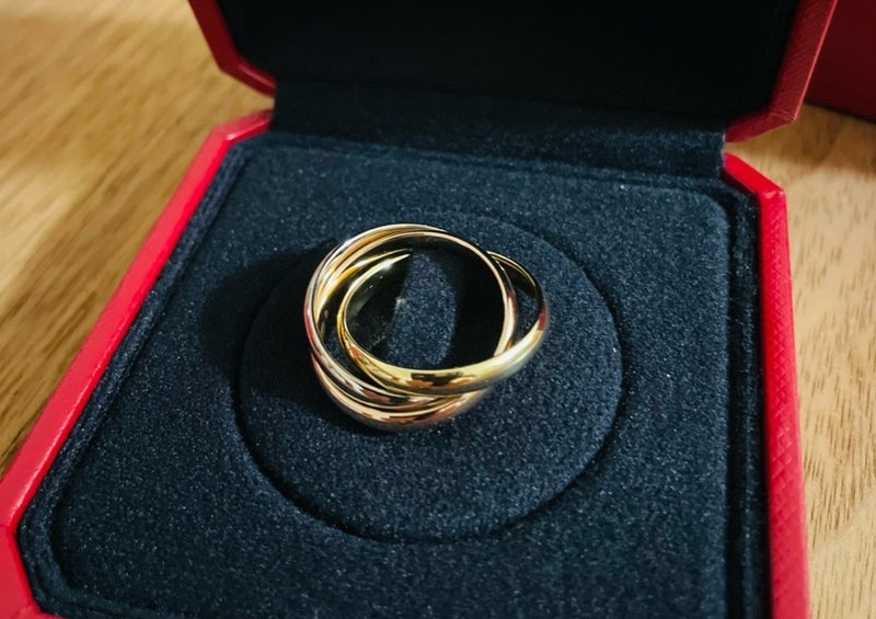 良い買い物をしたカルティエのリングの画像