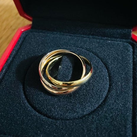 良い買い物をしたカルティエのリングの画像