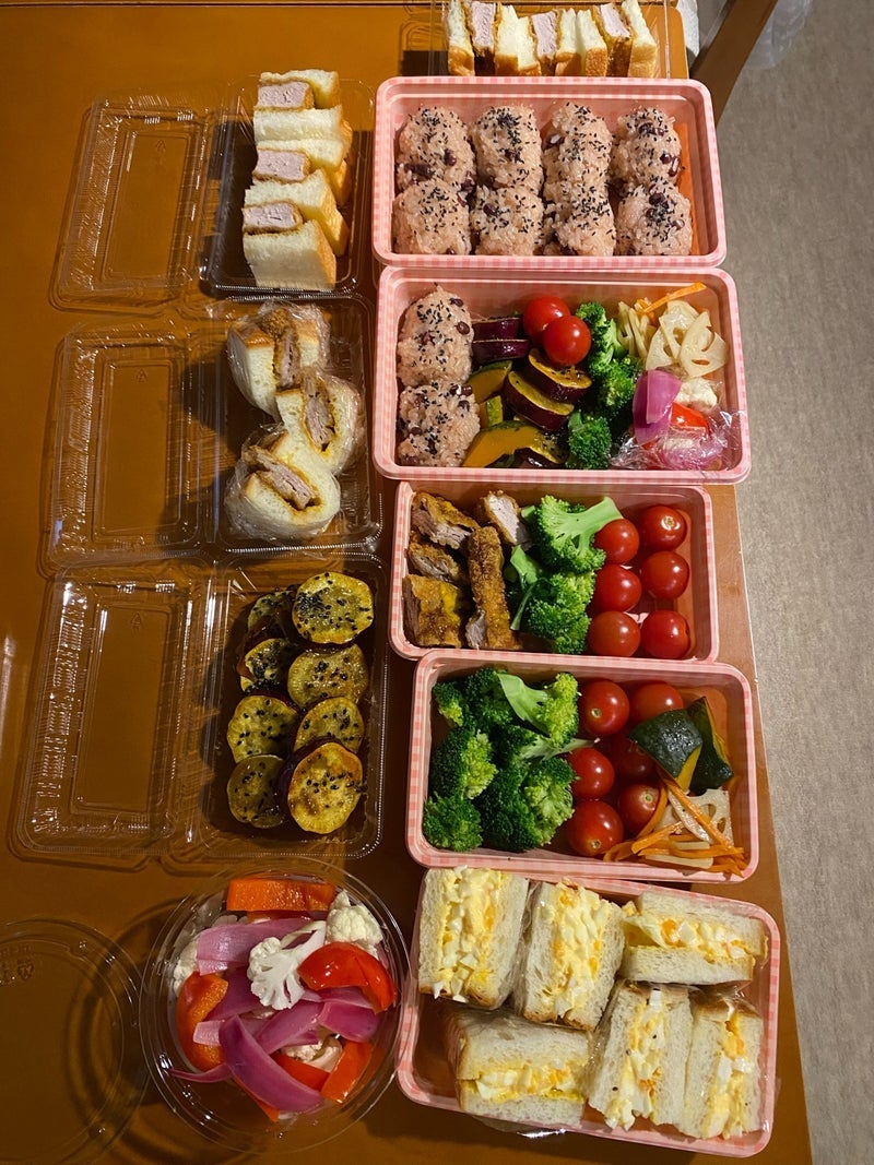姪のお祝いのため朝から作ったお弁当の画像