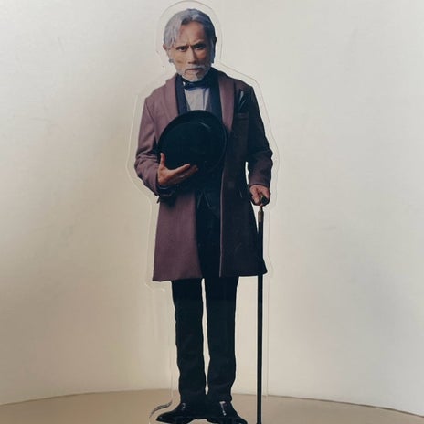 片岡鶴太郎 完成したアクスタ2種類の画像