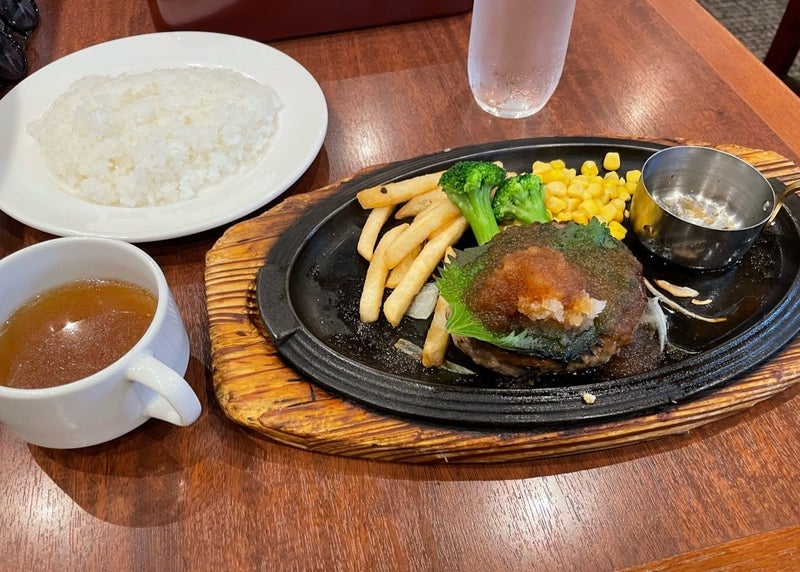 大好きな和風ハンバーグのランチの画像