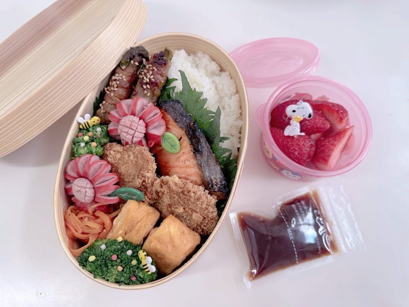 辻希美 新しいお弁当箱での弁当作りの画像