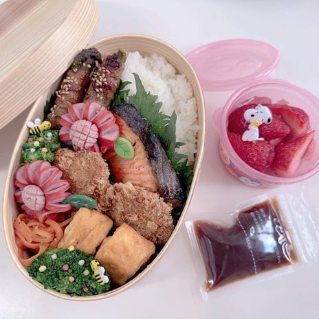 辻希美 新しいお弁当箱での弁当作りの画像