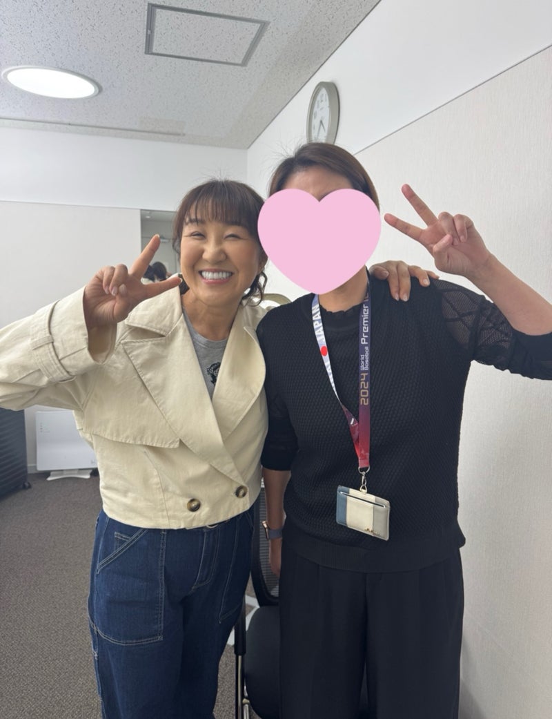 北斗晶 楽屋に遊びに来た友人
