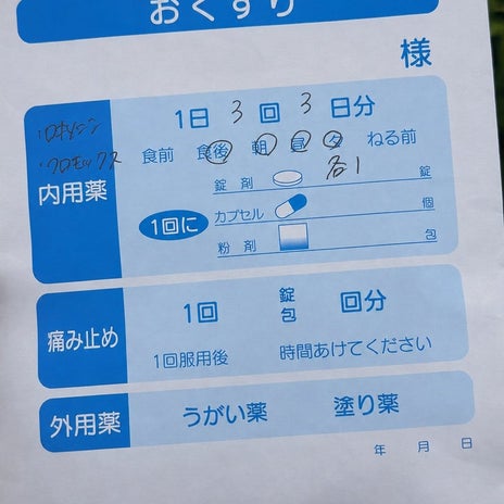 だいたの夫 耐えられなかった歯の炎症の画像