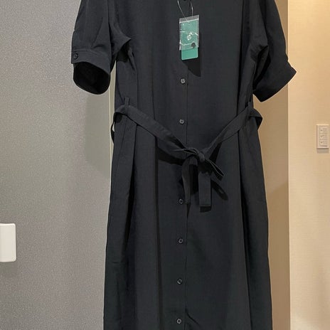 一目惚れで購入した黒いワンピースの画像