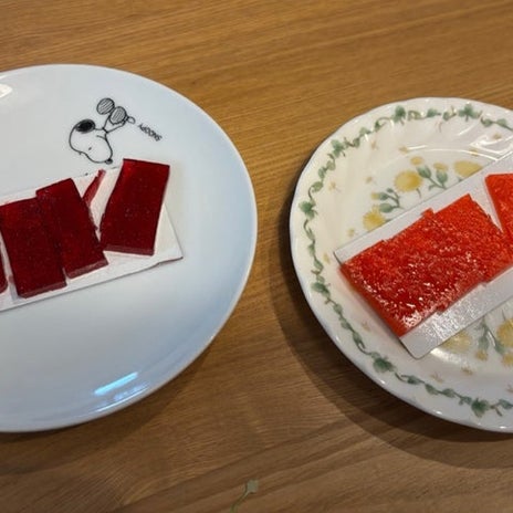 大人むけと子供向けお菓子の好みの画像