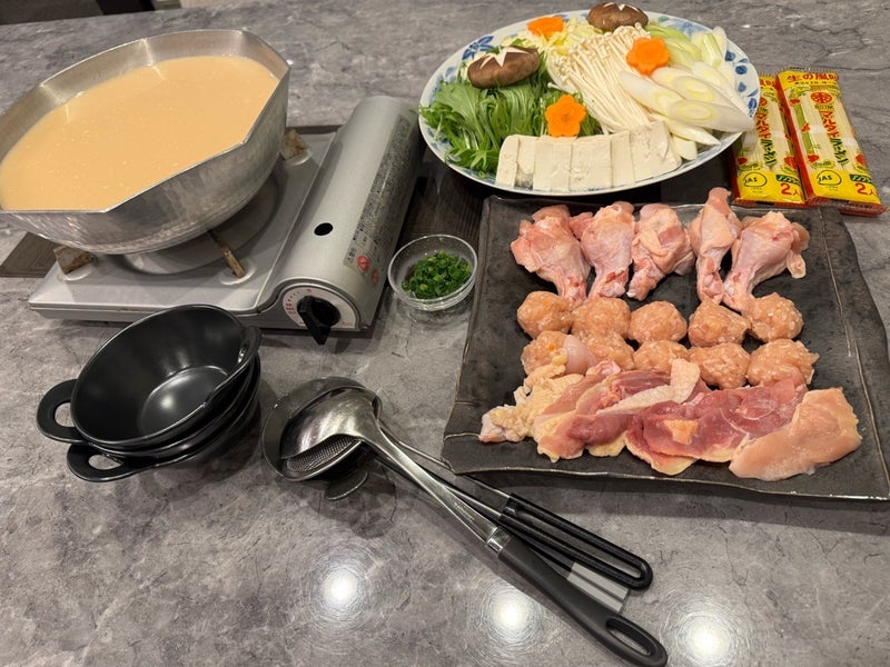 堀ちえみの夫 鶏肉3種入りの鍋の画像