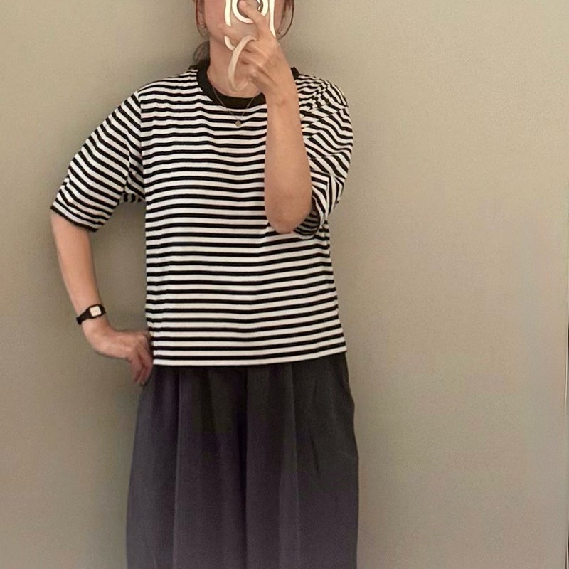 買って大正解の痩せ見えTシャツの画像