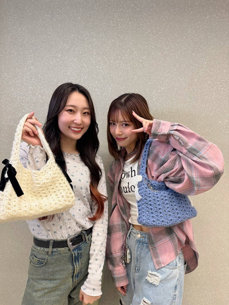 誕プレで渡した手編みのバッグ