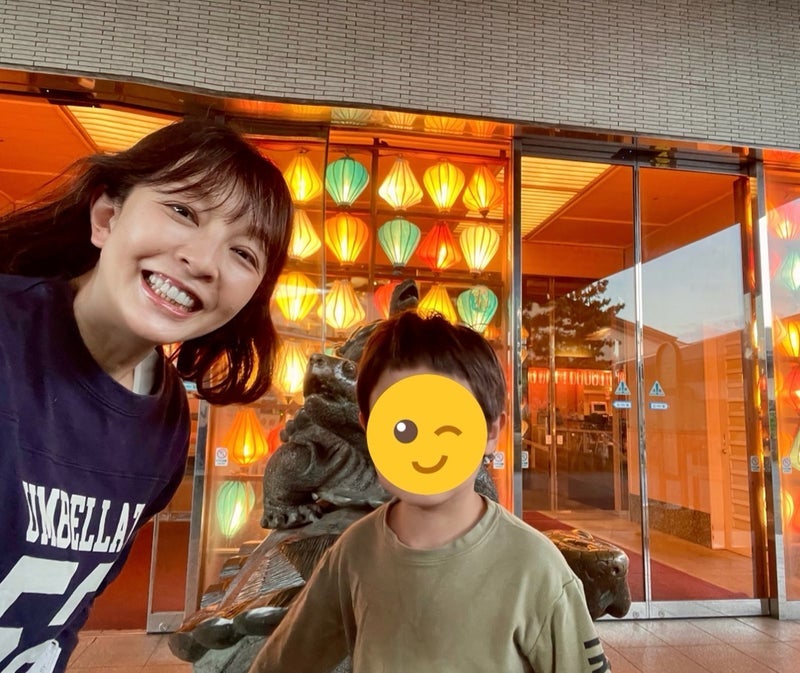 丸岡いずみ 息子の前髪カットに反省の画像