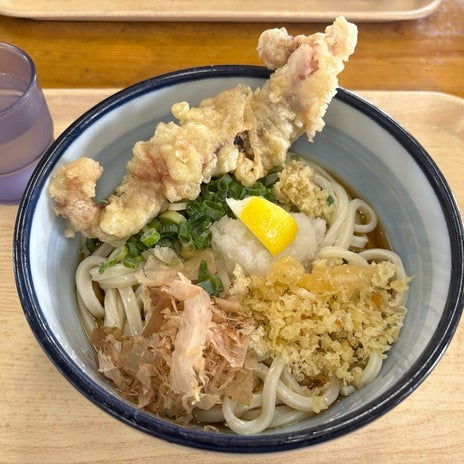 地元民ご用達のゲソ天ぶっかけの画像