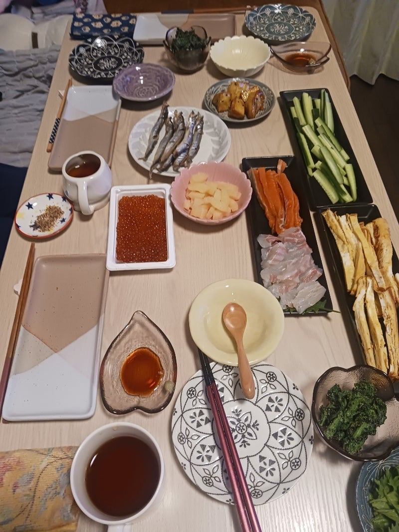 パパが作ってくれた節分の晩御飯の画像